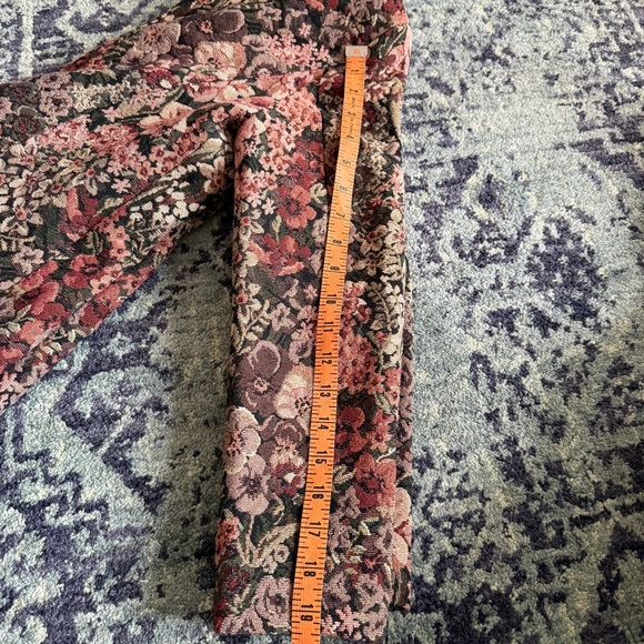 Women’s Vintage Jacquard Embroidered Florals Size 6P Blazer Jacket W/Pockets - Picture 9 of 9